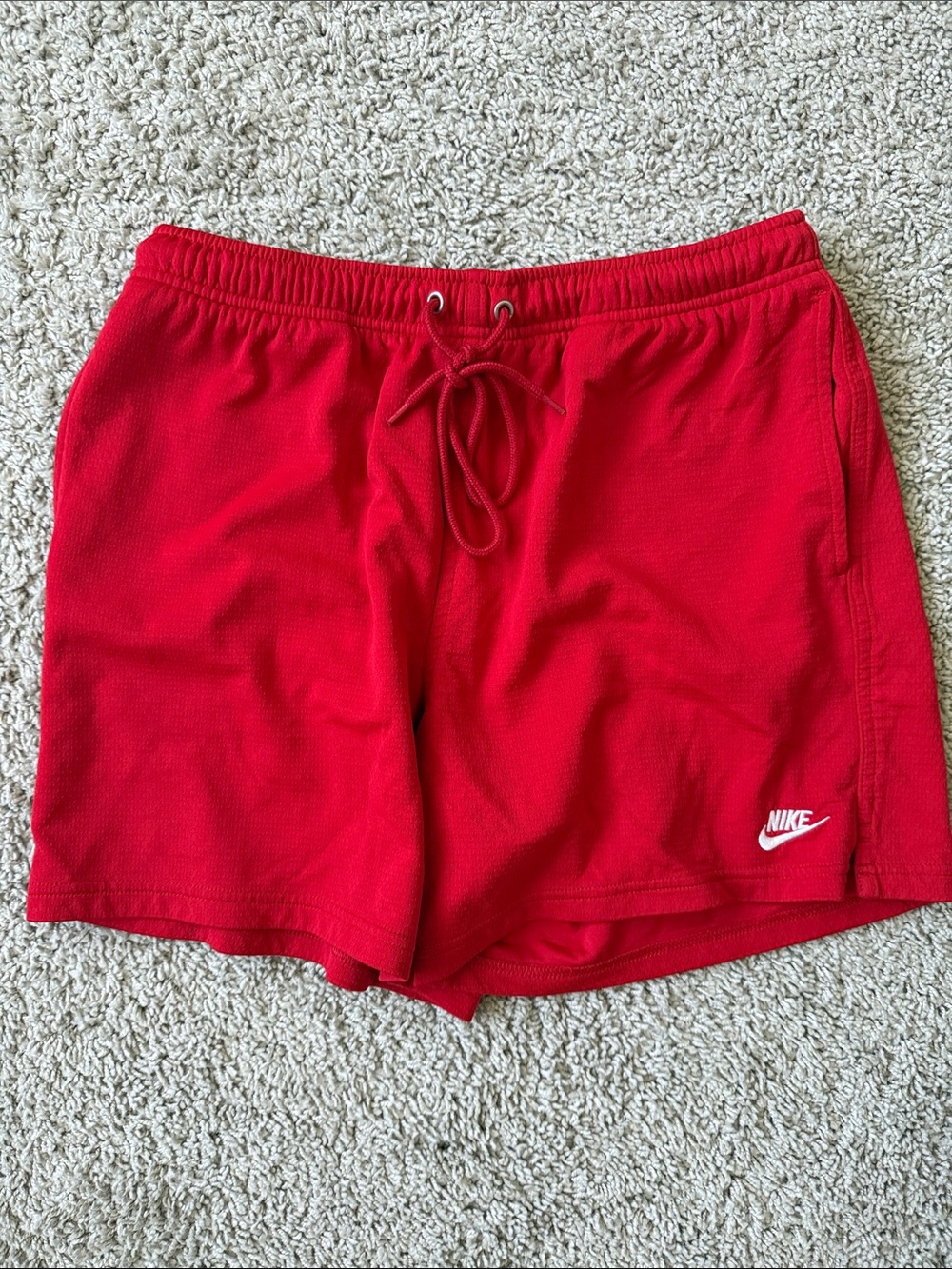 Nike Red Club Woven Mesh Shorts